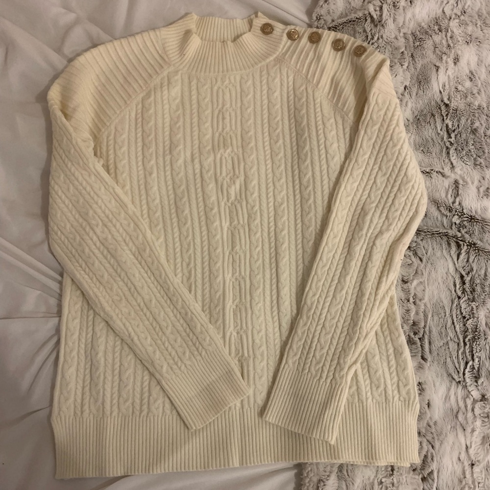 cable knit sweater
